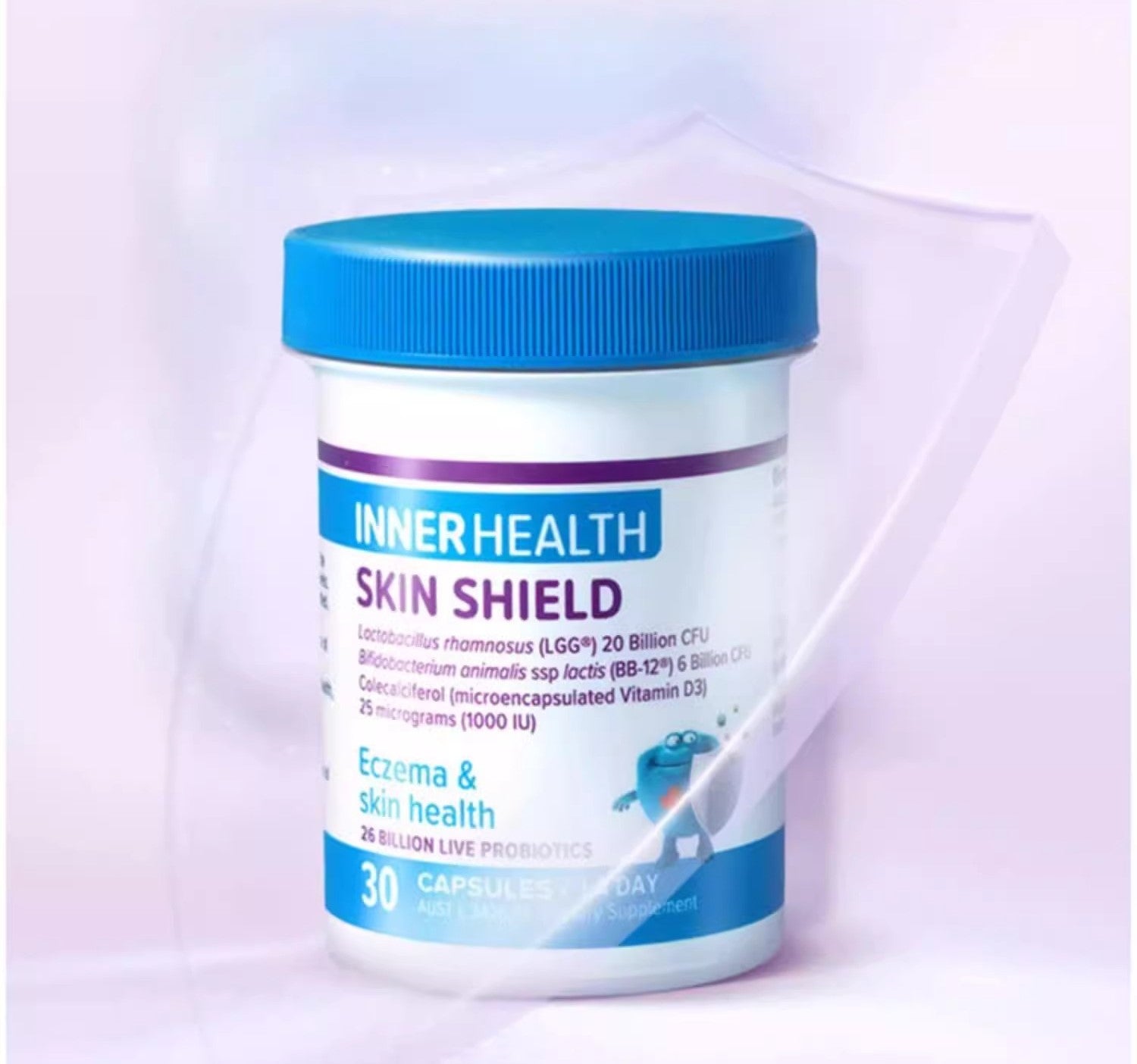 INNER HEALTH Skin Shield 26 Billion Live Probiotics 30 Capsules - myernk