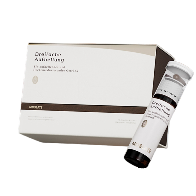 Dreifache Aufhellung Ein aufhellendes und fleckenreduzierendes Getränk - myernk