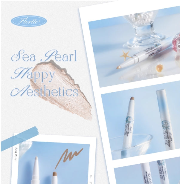 Flortte Glass Sea Series Double-Ended Highlighter and Contour Pen 0.98g+0.3g