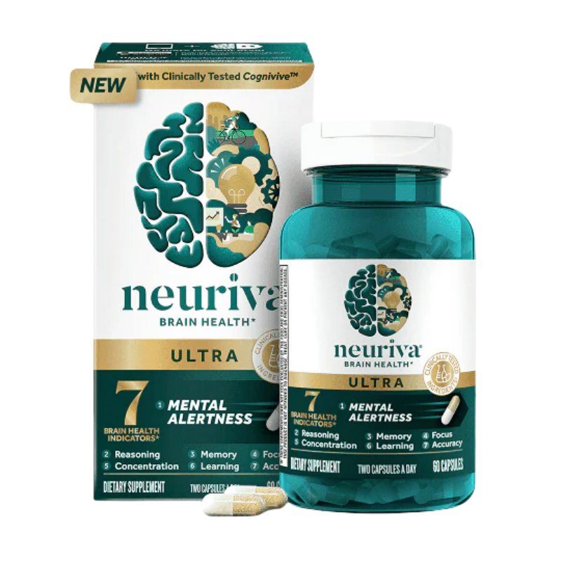 NEURIVA Ultra Brain Health Supplement | Clinically Tested Cognitive Support - myernk