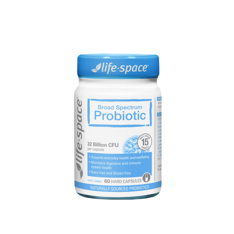 LIFESPACE Broad Spectrum Probiotic 32 Billion 60 Capsules - myernk