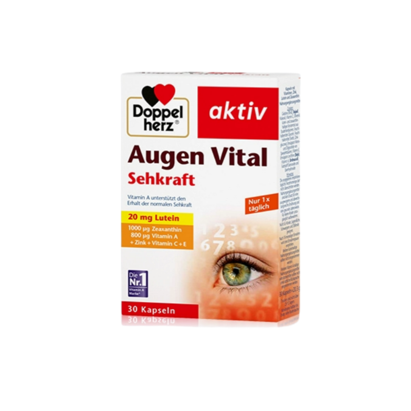DOPPELHERZ Augen Vital Sehkraft 30 Capsules - myernk