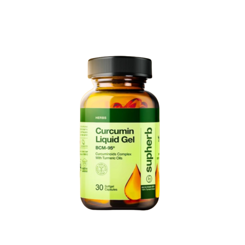 SUPHERB Curcumin Liquid Gel BCM-95 30 Capsules - myernk