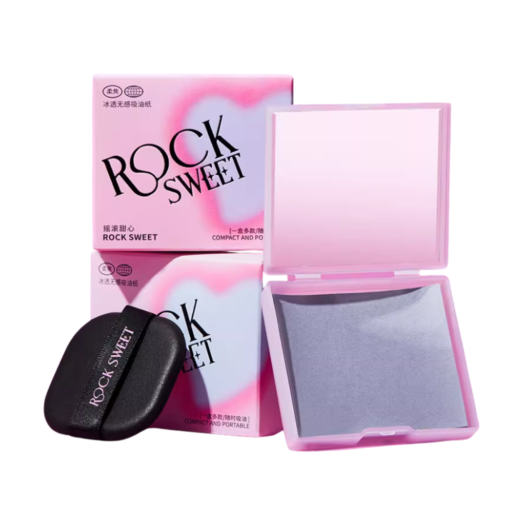 ROCK SWEET Ice-cool And Invisible Oil-Blotting Paper 100pcs
