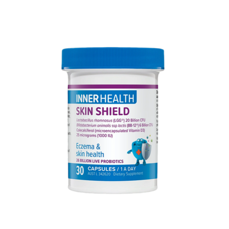 INNER HEALTH Skin Shield 26 Billion Live Probiotics 30 Capsules - myernk