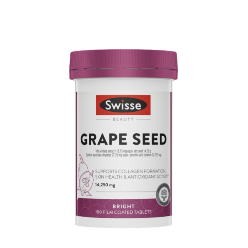 SWISSE Beauty Grape Seed 180 Tablets - myernk
