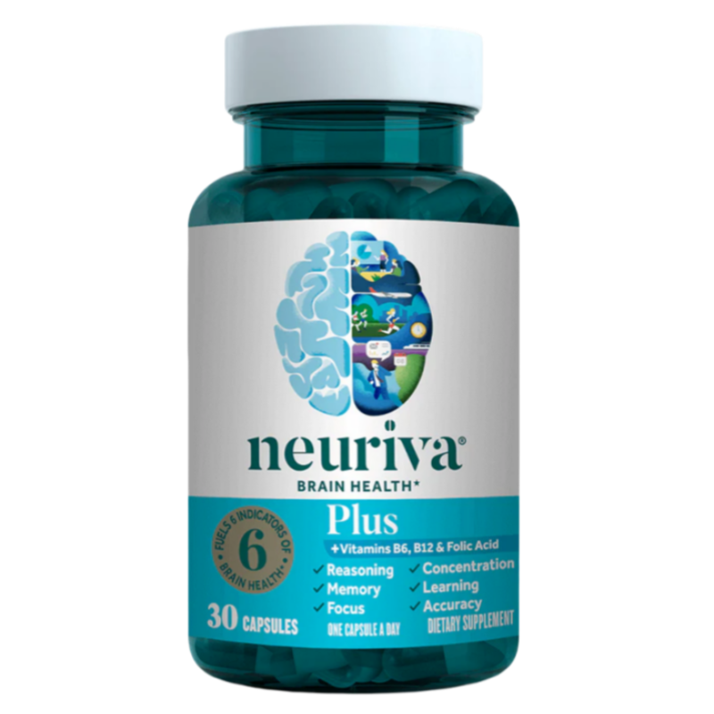 NEURIVA Plus Hersensupplement voor Geheugen en Focus 30 Capsules - myernk