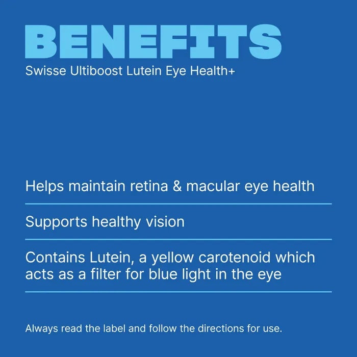 SWISSE Ultiboost Lutein Eye Health+ 60 Tablets - myernk