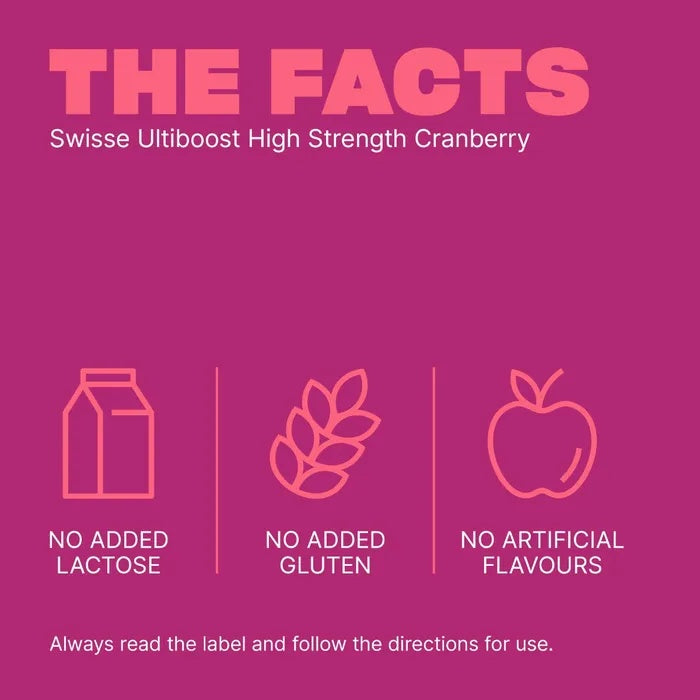 SWISSE Ultiboost High Strength Cranberry 30 Tablets - myernk