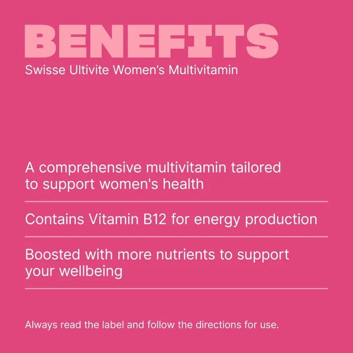SWISSE Ultivite Women's Multivitamin 30 Tablets - myernk