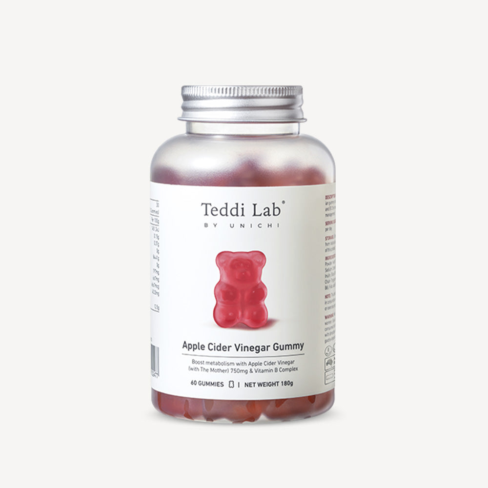 TEDDI LAB BY UNICHI Apple Cider Vinegar Gummy - 60 Gummies - myernk