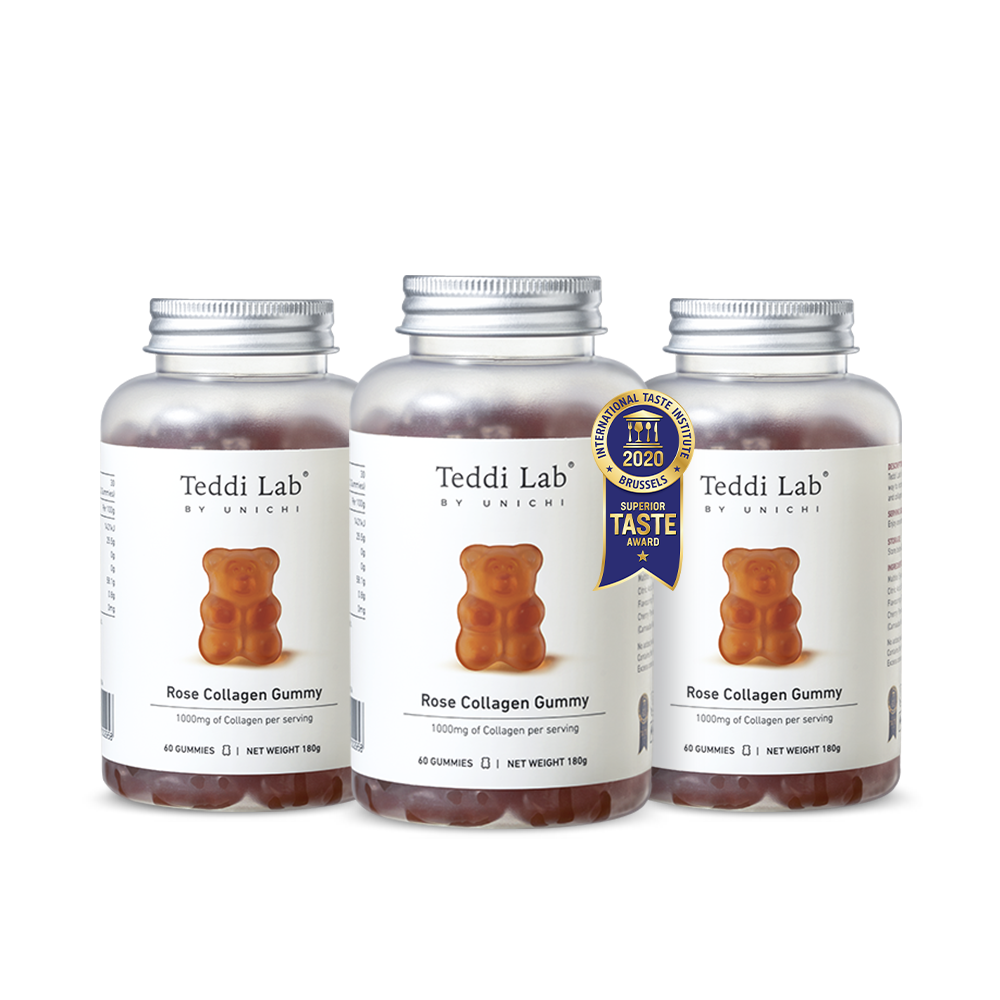 TEDDI LAB BY UNICHI Rose Collagen Gummy - 60 Gummies - myernk
