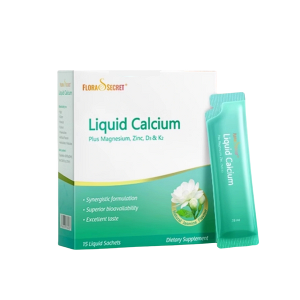 FLORA'S SECRET Liquid Calcium Plus Magnesium, Zinc, D3&K2