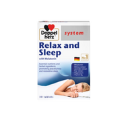 DOPPELHERZ Relax and Sleep with Melatonin 30 Tablets - myernk