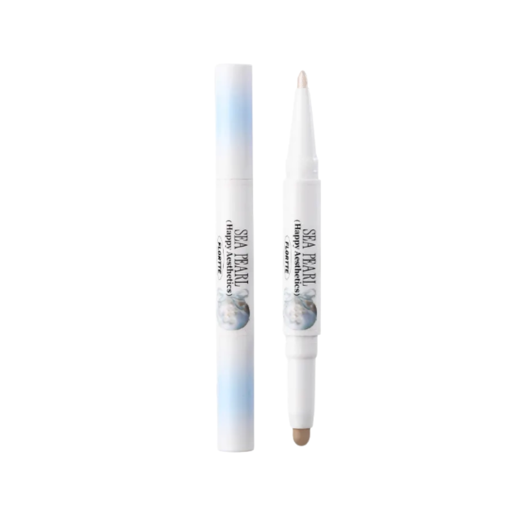 Flortte Glass Sea Series Double-Ended Highlighter and Contour Pen 0.98g+0.3g