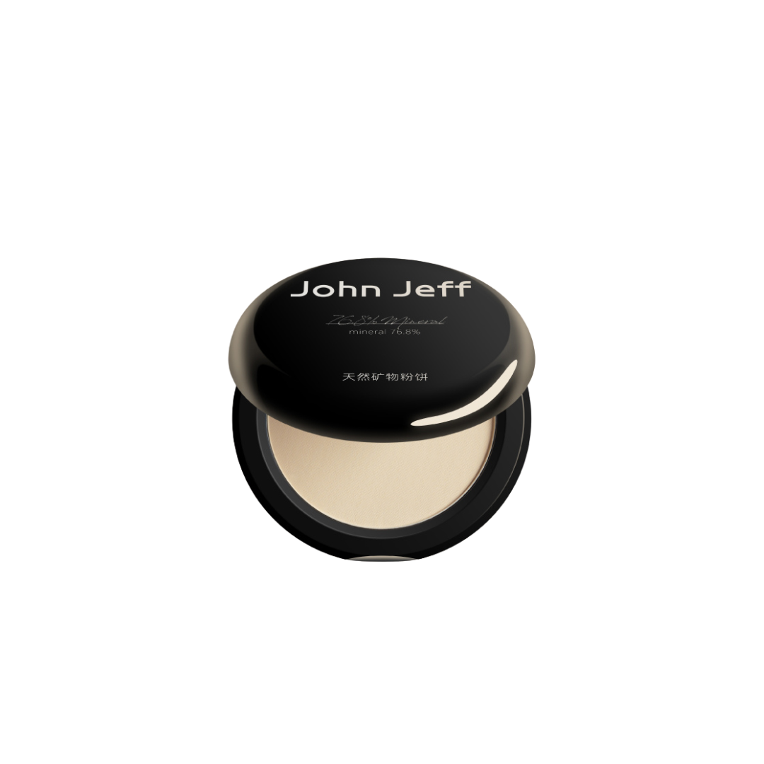 JOHN JEFF Natural Mineral Pressed Powder Foundation 8g - myernk