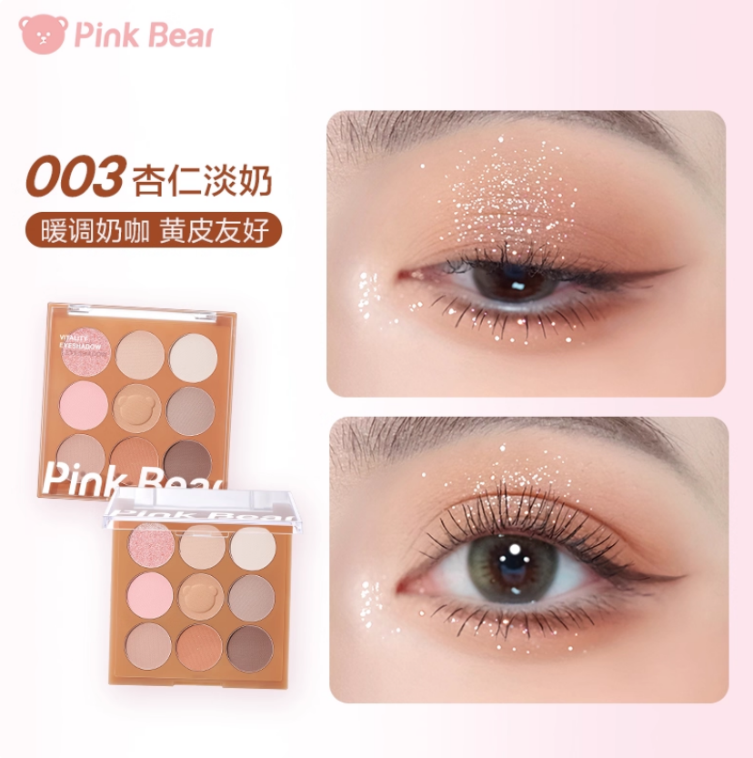 Pink Bear Vitality Eyeshadow Palette 9g - myernk