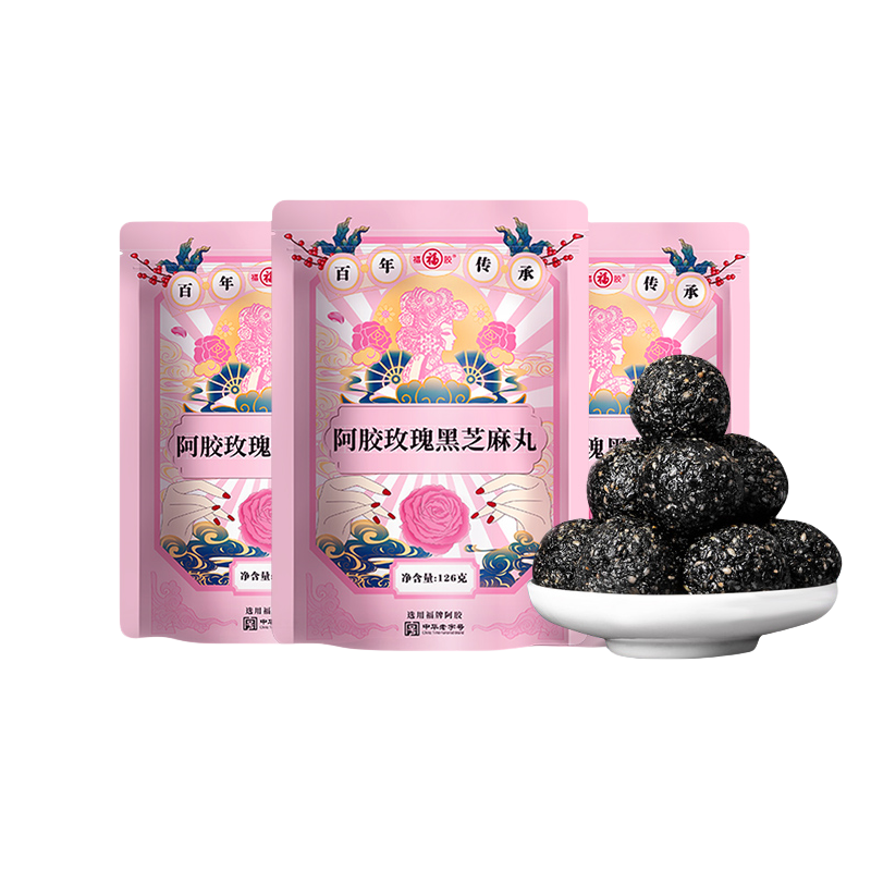 FUPAI Colla Corii Asini Rose Sesame Pills - myernk