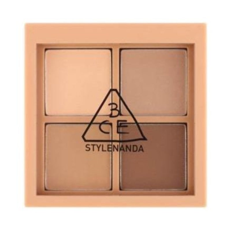 3CE Mini Multi Eye Color Palette C#Flat Call | Classic Matte Browns for Everyday Elegance - myernk