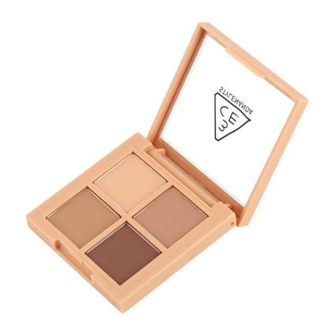 3CE Mini Multi Eye Color Palette C#Flat Call | Classic Matte Browns for Everyday Elegance - myernk