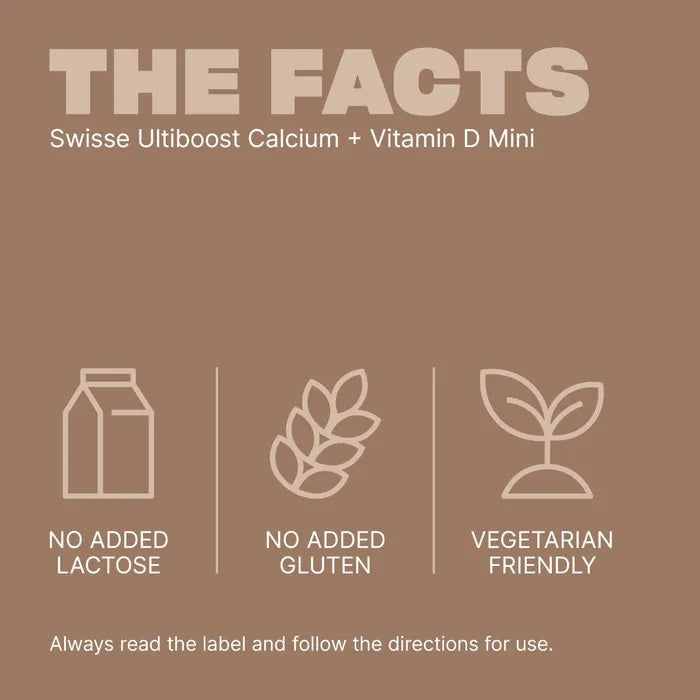 SWISSE Ultiboost Calcium + Vitamin D Mini Tabs 300 Tablets - myernk