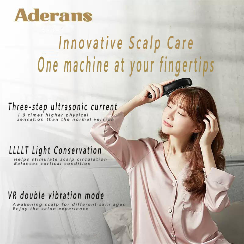 ADERANS LED light wave charm hair comb myernk